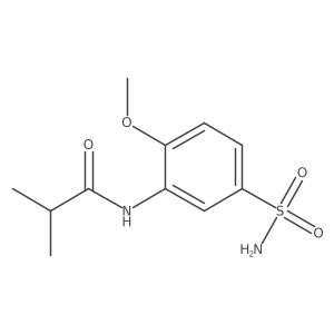 n-(2-Methoxy-5-sulfamoylphenyl)isobutyramide结构式