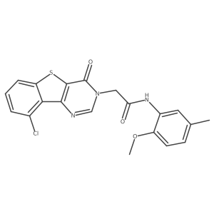 2-(9-chloro-4-oxo[1]benzothieno[3,2-d]pyrimidin-3(4H)-yl)-N-(2-methoxy-5-methylphenyl)acetamide Structure
