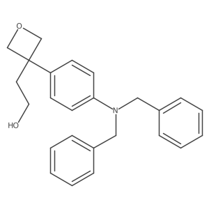 2-[3-[4-(Dibenzylamino)phenyl]oxetan-3-yl]ethanol Structure