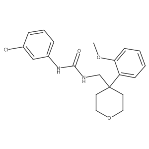 1-(3-chlorophenyl)-3-((4-(2-methoxyphenyl)tetrahydro-2H-pyran-4-yl)methyl)urea Structure