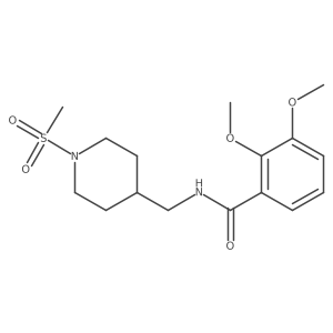 2,3-dimethoxy-N-((1-(methylsulfonyl)piperidin-4-yl)methyl)benzamide Structure