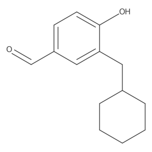 3-(Cyclohexylmethyl)-4-hydroxybenzaldehyde结构式