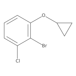 2-Bromo-1-chloro-3-cyclopropoxybenzene结构式