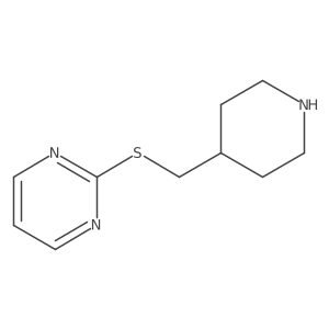 2-[(Piperidin-4-ylmethyl)sulfanyl]pyrimidine Structure