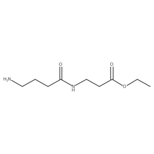 Ethyl 3-(4-aminobutanamido)propanoate结构式