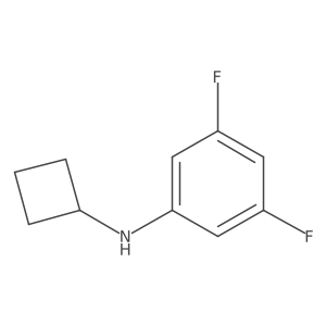 N-cyclobutyl-3,5-difluoroaniline结构式