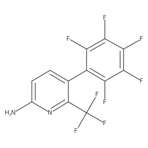 6-Amino-3-(perfluorophenyl)-2-(trifluoromethyl)pyridine Structure