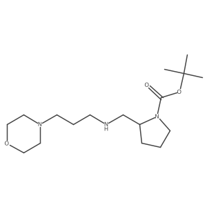 tert-butyl (2R)-2-[(3-morpholin-4-ylpropylamino)methyl]pyrrolidine-1-carboxylate Structure