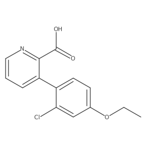3-(2-Chloro-4-ethoxyphenyl)picolinic acid Structure