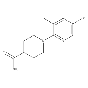 1-(5-Bromo-3-fluoropyridin-2-yl)piperidine-4-carboxamide Structure