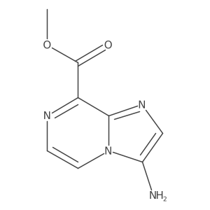Imidazo[1,2-a]pyrazine-8-carboxylic acid, 3-amino-, methyl ester Structure