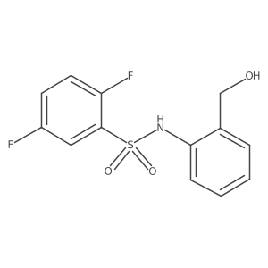 2,5-difluoro-N-[2-(hydroxymethyl)phenyl]benzene-1-sulfonamide Structure