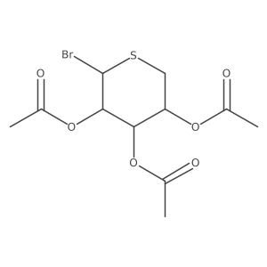 (2S,3R,4S,5S)-2-bromotetrahydro-2H-thiopyran-3,4,5-triyl triacetate Structure