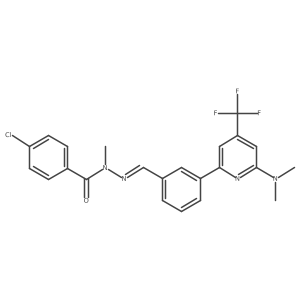 4-Chloro-N'-(3-(6-(dimethylamino)-4-(trifluoromethyl)pyridin-2-yl)benzylidene)-N-methylbenzohydrazide Structure
