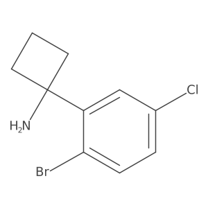 1-(2-Bromo-5-chlorophenyl)cyclobutan-1-amine Structure