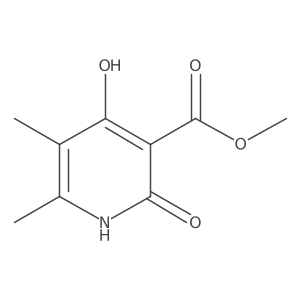 methyl 4-hydroxy-5,6-dimethyl-2-oxo-1H-pyridine-3-carboxylate结构式