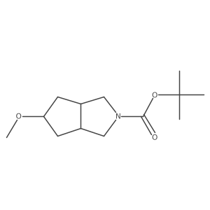 Rel-tert-butyl (3aR,5r,6aS)-5-methoxyhexahydrocyclopenta[c]pyrrole-2(1H)-carboxylate Structure