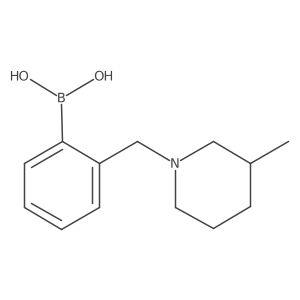 (2-((3-Methylpiperidin-1-yl)methyl)phenyl)boronic acid结构式