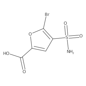 5-Bromo-4-sulfamoylfuran-2-carboxylic acid结构式