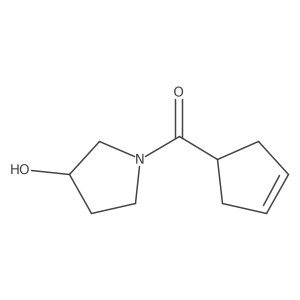1-(Cyclopent-3-ene-1-carbonyl)pyrrolidin-3-ol Structure