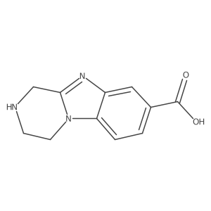 1,2,3,4-Tetrahydrobenzo[4,5]imidazo[1,2-a]pyrazine-8-carboxylic acid Structure