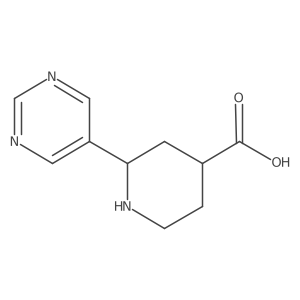 2-(Pyrimidin-5-yl)piperidine-4-carboxylic acid结构式