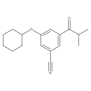 Benzamide, 3-cyano-5-(cyclohexyloxy)-N,N-dimethyl-结构式