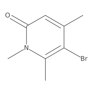 5-Bromo-1,4,6-trimethylpyridin-2(1h)-one Structure