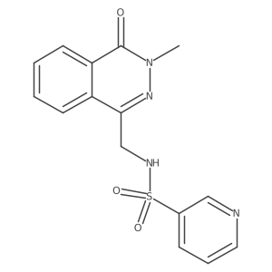 N-((3-methyl-4-oxo-3,4-dihydrophthalazin-1-yl)methyl)pyridine-3-sulfonamide Structure