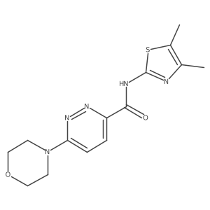 N-(4,5-dimethylthiazol-2-yl)-6-morpholinopyridazine-3-carboxamide Structure