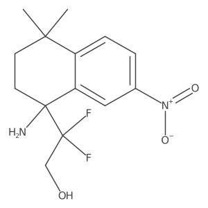 (R)-2-(1-Amino-4,4-dimethyl-7-nitro-1,2,3,4-tetrahydronaphthalen-1-YL)-2,2-difluoroethanol Structure