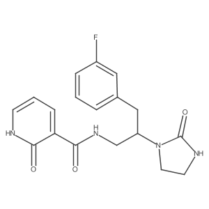 N-(3-(3-fluorophenyl)-2-(2-oxoimidazolidin-1-yl)propyl)-2-oxo-1,2-dihydropyridine-3-carboxamide Structure