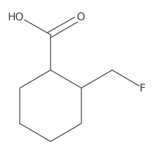 2-(Fluoromethyl)cyclohexane-1-carboxylic acid Structure