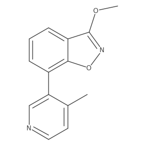 3-Methoxy-7-(4-methylpyridin-3-yl)-1,2-benzoxazole Structure