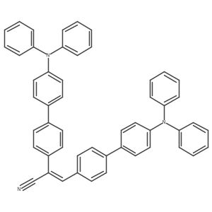 (Z)-2,3-Bis(4'-(diphenylamino)-[1,1'-biphenyl]-4-yl)acrylonitrile结构式