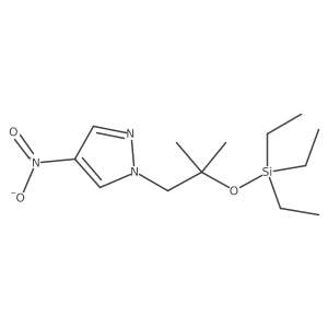 1-[2-Methyl-2-[(triethylsilyl)oxy]propyl]-4-nitro-1H-pyrazole Structure
