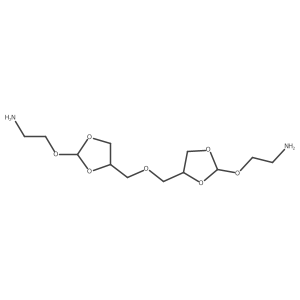 2,2'-((4,4'-(Oxybis(methylene))bis(1,3-dioxolane-4,2-diyl))bis(oxy))diethanamine Structure