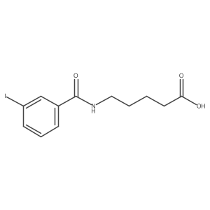 Pentanoic acid, 5-[(3-iodobenzoyl)amino]-结构式