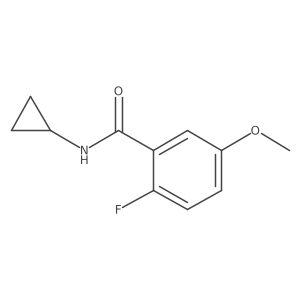 N-cyclopropyl-2-fluoro-5-methoxybenzamide Structure
