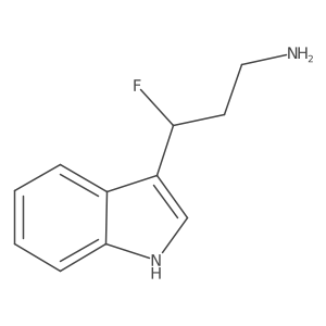 3-Fluoro-3-(1h-indol-3-yl)propan-1-amine结构式