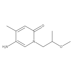 5-Amino-1-(2-methoxypropyl)-4-methyl-1,2-dihydropyridin-2-one Structure