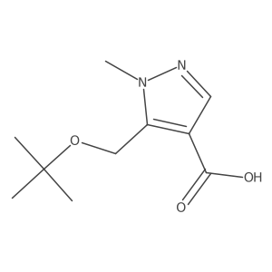 5-[(tert-butoxy)methyl]-1-methyl-1H-pyrazole-4-carboxylic acid结构式