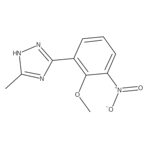 5-(2-Methoxy-3-nitrophenyl)-3-methyl-1H-1,2,4-triazole Structure