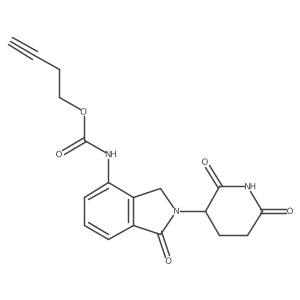but-3-ynyl N-[2-(2,6-dioxo-3-piperidyl)-1-oxo-isoindolin-4-yl]carbamate结构式