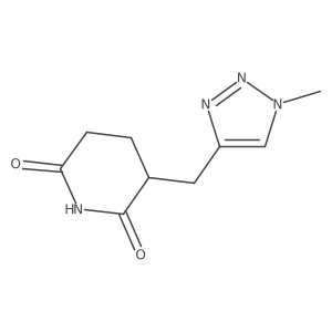 3-[(1-Methyl-1H-1,2,3-triazol-4-yl)methyl]-2,6-piperidinedione Structure
