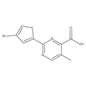 2-(4-Bromothiophen-2-yl)-5-methylpyrimidine-4-carboxylic acid Structure