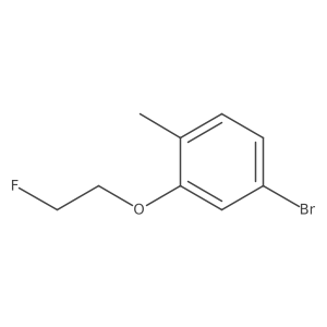 4-Bromo-2-(2-fluoroethoxy)-1-methylbenzene Structure