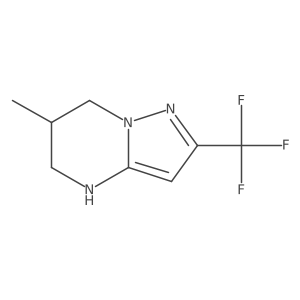 6-Methyl-2-(trifluoromethyl)-4H,5H,6H,7H-pyrazolo[1,5-a]pyrimidine Structure