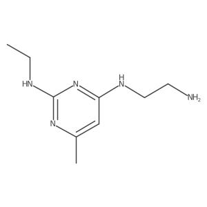 N4-(2-aminoethyl)-N2-ethyl-6-methylpyrimidine-2,4-diamine Structure