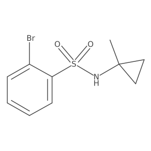 2-Bromo-N-(1-methylcyclopropyl)benzenesulfonamide Structure